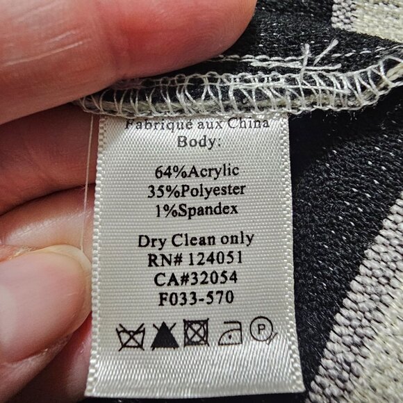 The Odells Striped Open-Front Cardigan Duster Coat Sz L Southwestern Boho Scandi - Picture 6 of 10